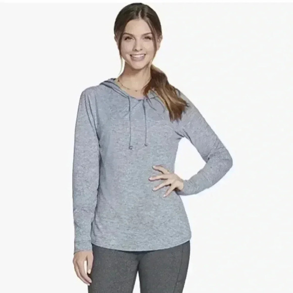 SKECHERS STRIPE WOMENS HARMONY PULLOVER HOODIE - Picture 1 of 8